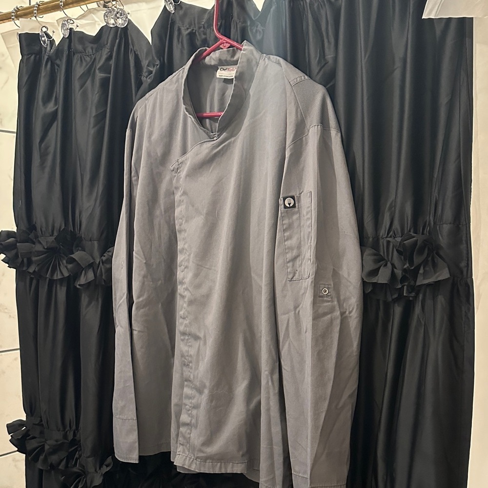 Chef Works Gray Chef Coat Jacket - Picture 2 of 4